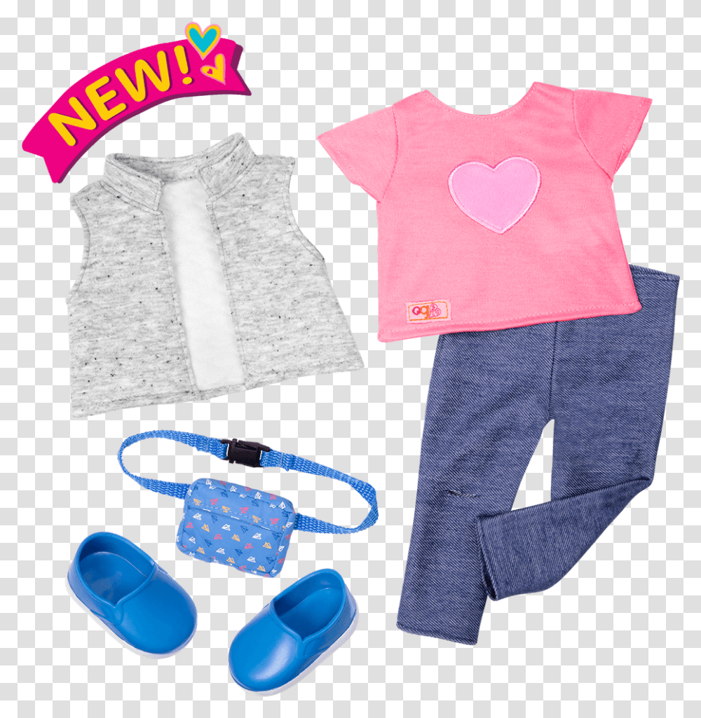 Trendy Traveler Outfit For 18 Inch Dolls Our Generation, Apparel, Sleeve, Hat Transparent Png