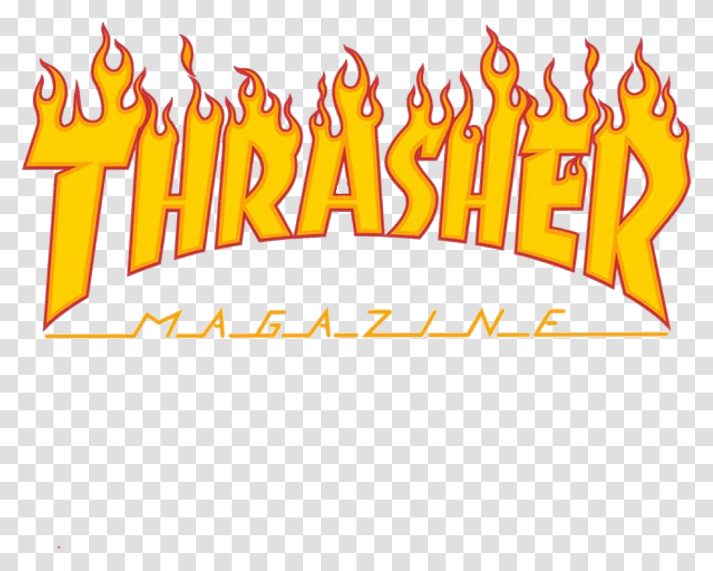 Trendylogos Thrasher Logos Trendy Clothes Skateboard Thrasher Magazine Flame Logo, Alphabet, Fire, Word Transparent Png