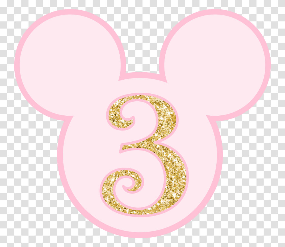 Tres Three Number Numero Numeros Sticker By Monii Glitter Pink Number 9, Symbol, Text, Heart, Alphabet Transparent Png