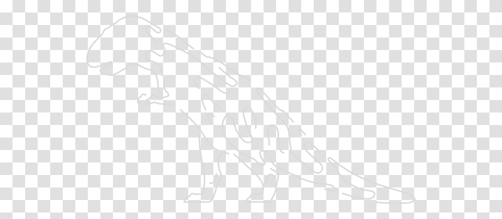 Trex Line Art, Animal, Amphibian, Wildlife Transparent Png