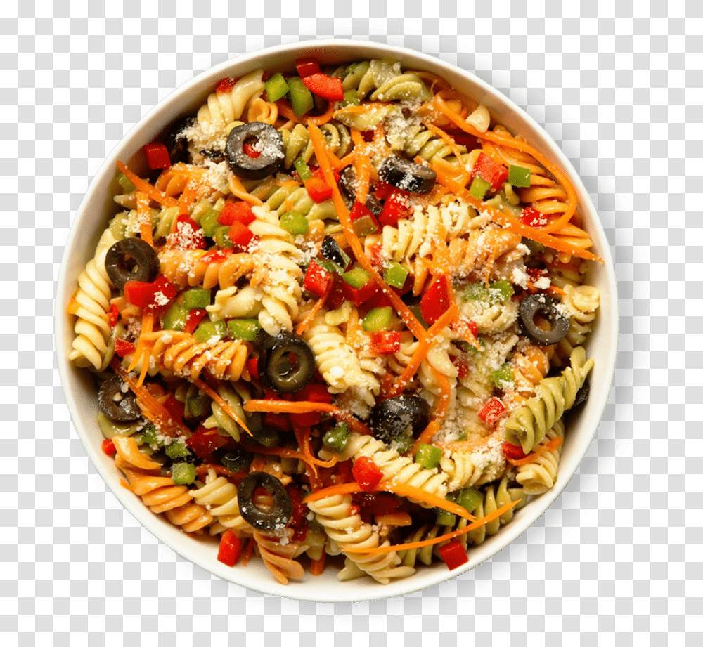 Tri Color Twist Pasta Salad Rotini, Dish, Meal, Food, Bowl Transparent Png