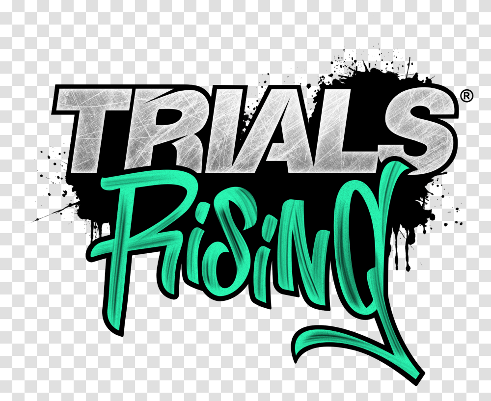 Trials Rising Logo, Alphabet, Word, Urban Transparent Png