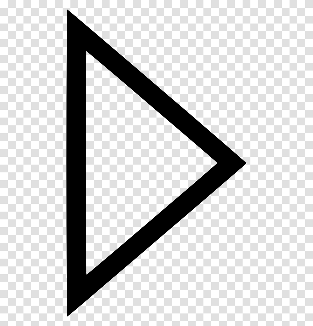 Triangle Arrow Right Svg Icon Free White Play Button Svg, Label Transparent Png
