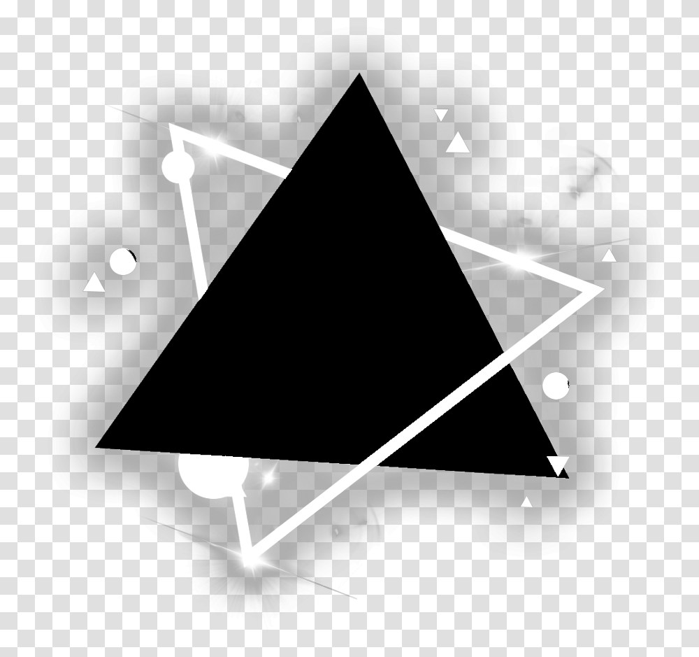 Triangle Background Black White Neon Lights Remixit Neon Geometric, Lamp, Arrowhead, Axe Transparent Png