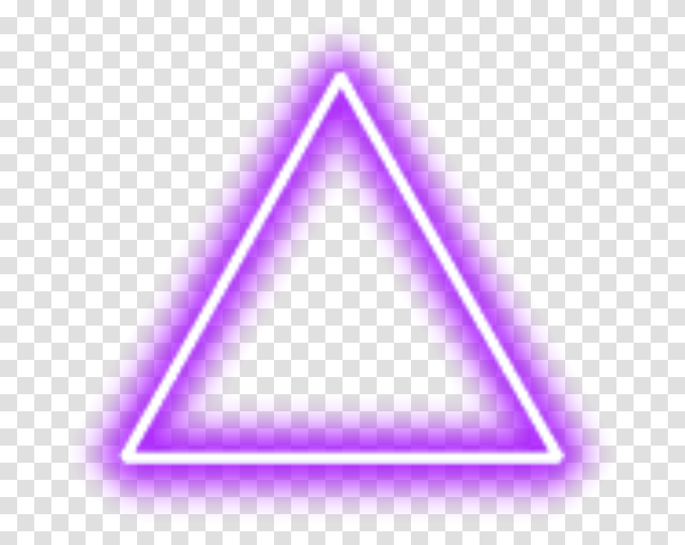 Triangle Border Clipart Neon Lights Transparent Png