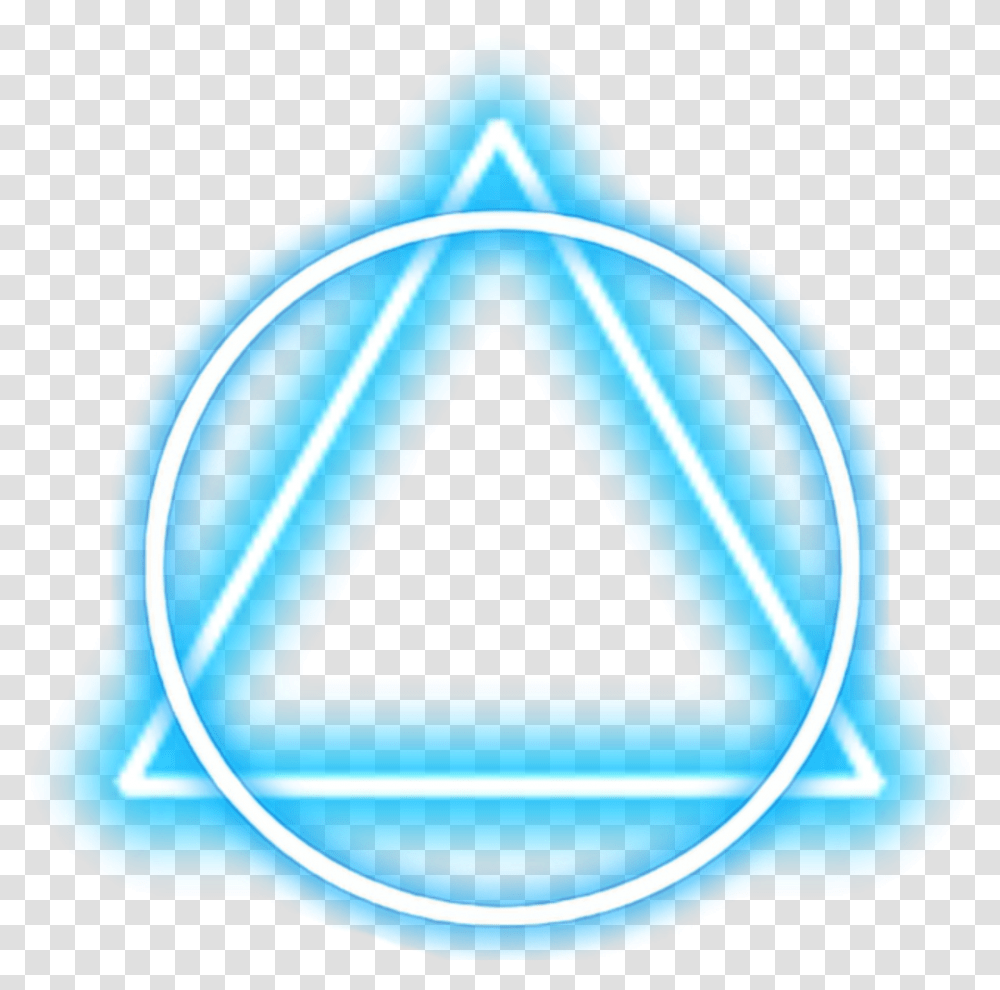 Triangle Circle Mix Neon Triangle, Baseball Cap, Hat Transparent Png