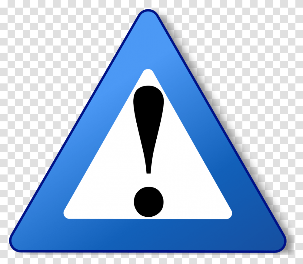 Triangle Clip Art Warning Images Warning Blue Blue Warning Triangle, Symbol, Sign Transparent Png