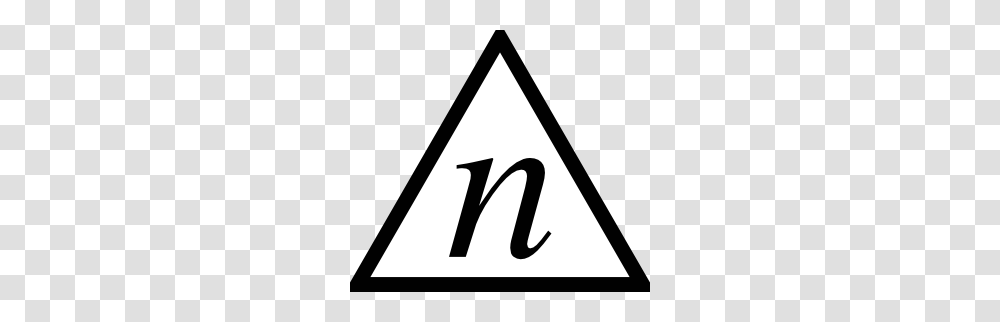 Triangle Clipart Black And White, Sign, Road Sign, Number Transparent Png