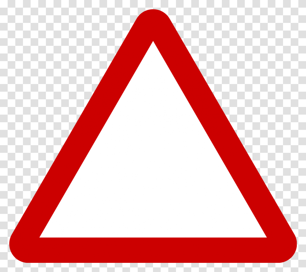 Triangle Clipart File Triangle Warning Sign Template, Road Sign Transparent Png