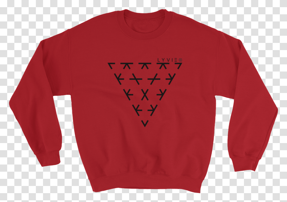 Triangle Crewneck Sweater Great Artist Steal Shirt, Clothing, Apparel, Sweatshirt, Sleeve Transparent Png