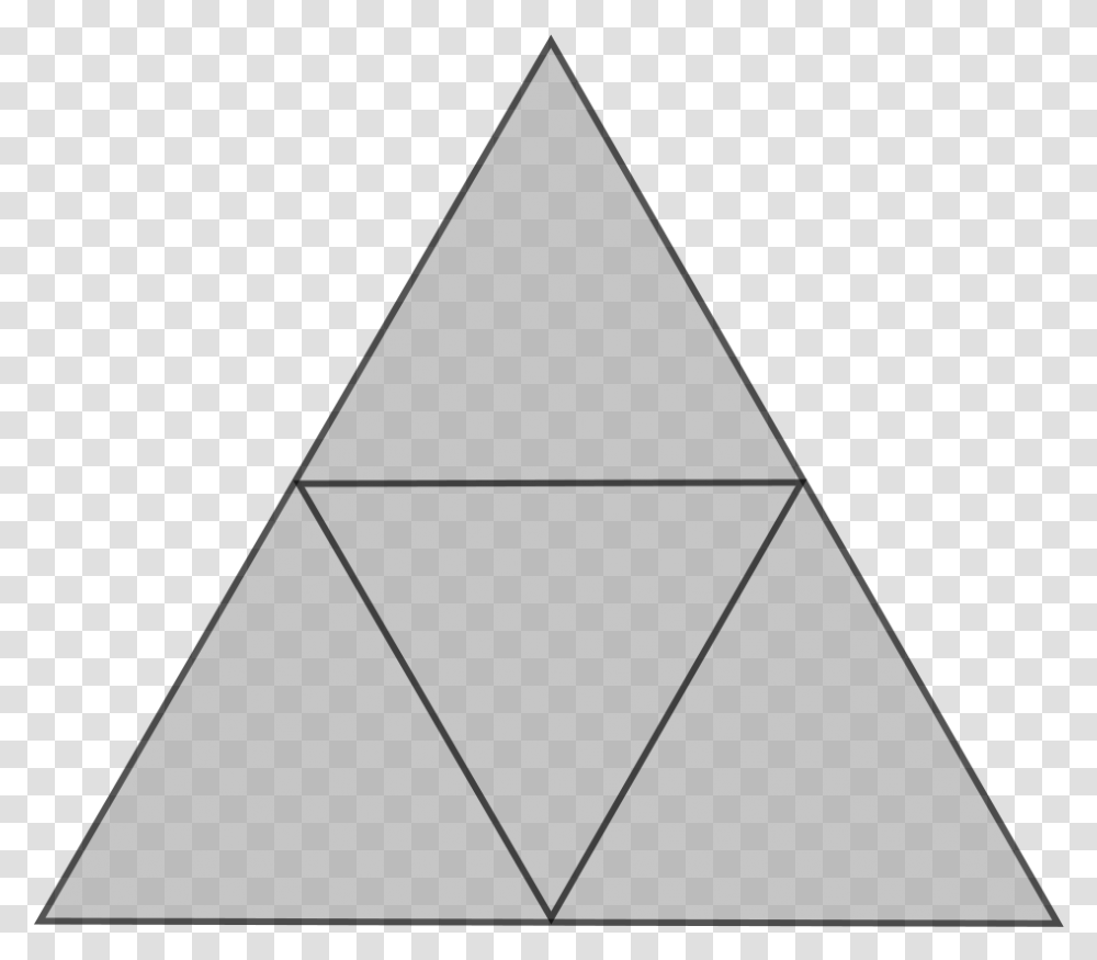 Triangle Cut Into Quarters Transparent Png