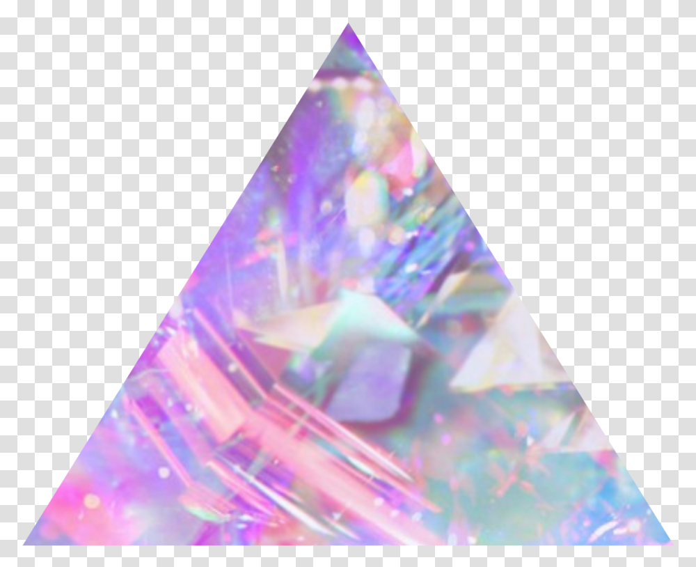 Triangle Decorations Aestheticsticker Triangle Aesthetic, Crystal, Gemstone, Jewelry, Accessories Transparent Png