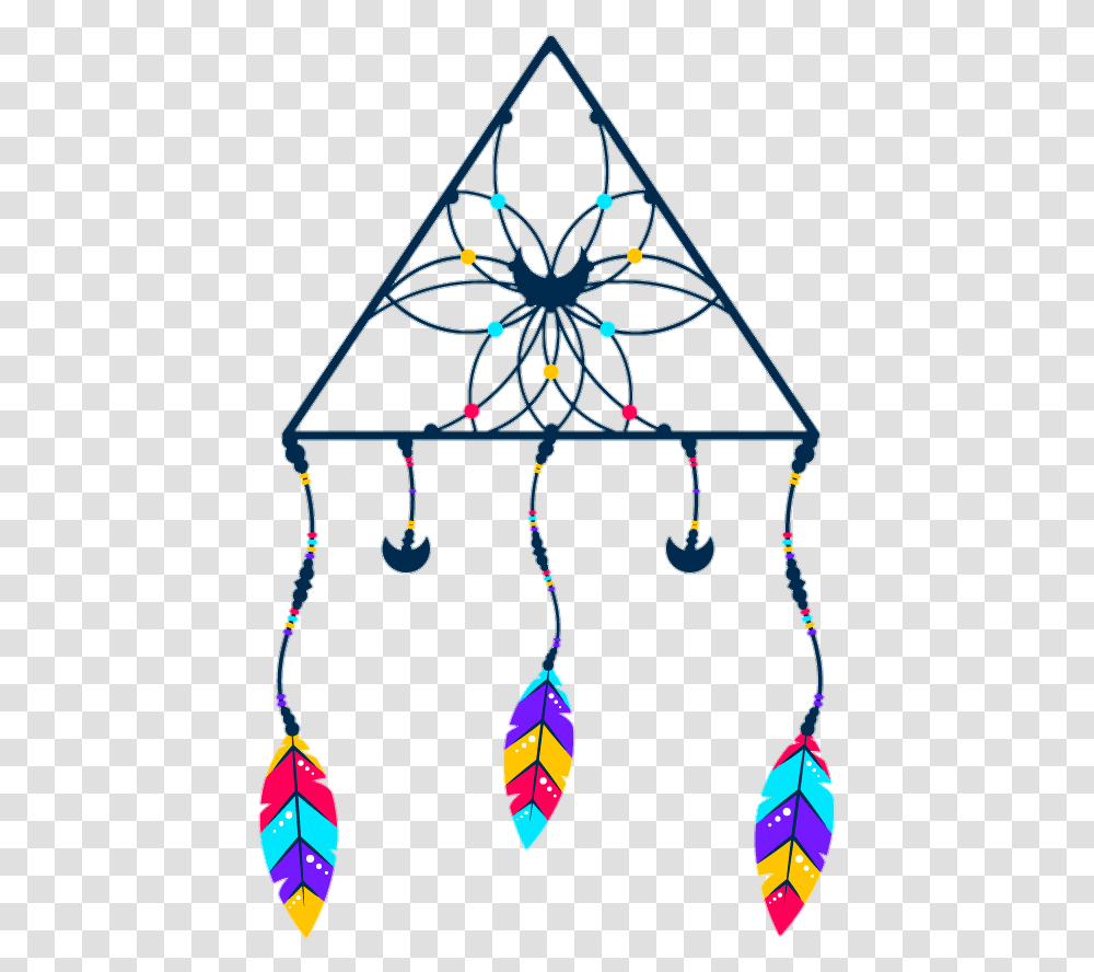 Triangle Dreamcatcher Boho Hipster, Accessories, Accessory, Ornament, Necklace Transparent Png