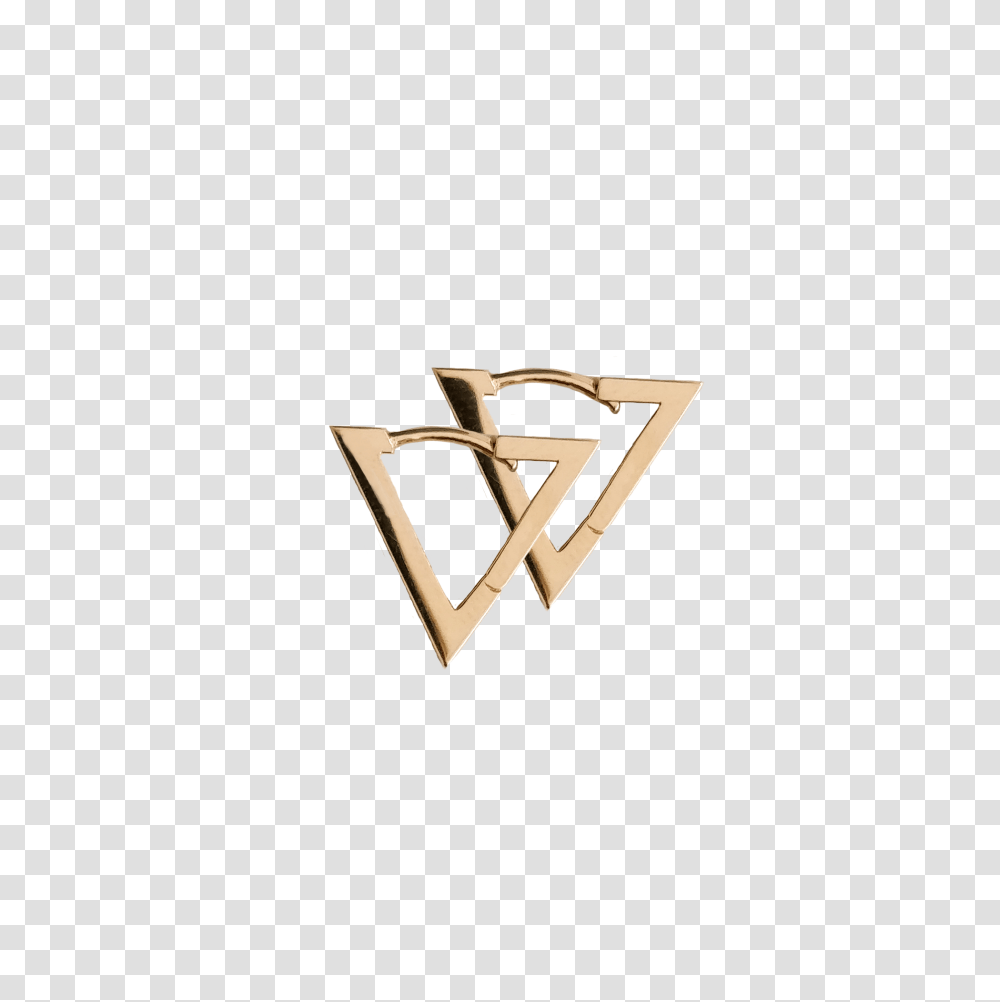 Triangle Earrings Gold, Apparel Transparent Png
