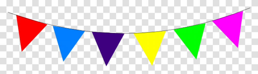 Triangle Flag Banner Clip Art Red Yellow Blue Banner, Lighting Transparent Png
