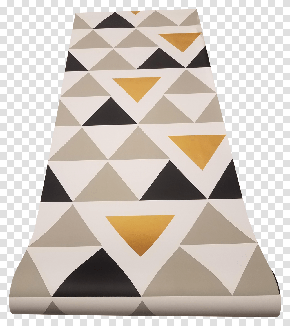 Triangle Geometric Peel And Stick Wallpaper Triangle, Rug, Graphics, Art, Modern Art Transparent Png