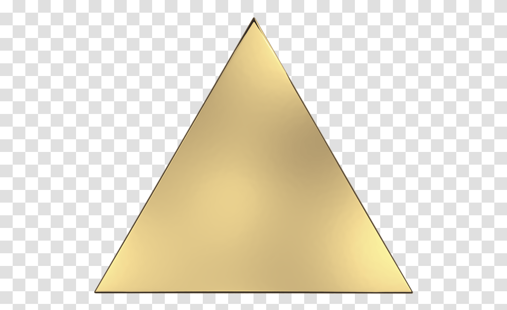 Triangle Gold Metallic Triangle Transparent Png