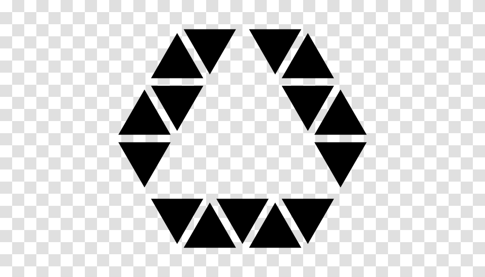 Triangle Inside Hexagon Shape Outline Of Small Triangles Line, Stencil, Star Symbol, Rug, Silhouette Transparent Png