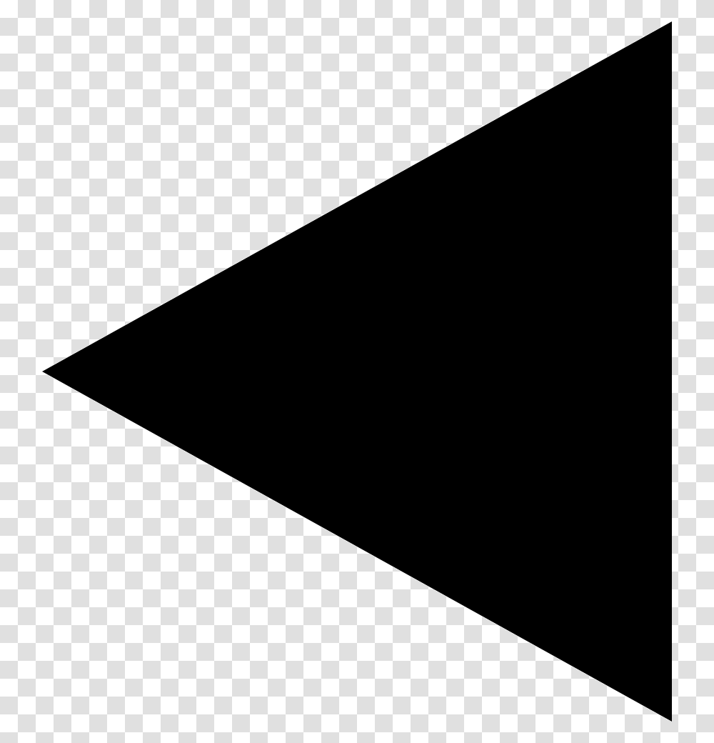 Triangle Left Black Triangle With No Background Transparent Png