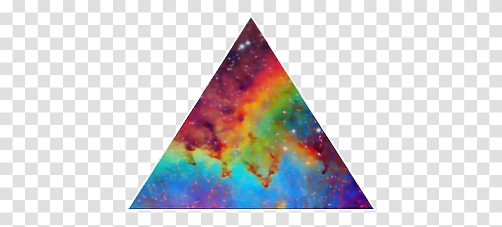 Triangle Nebula Space Rainbow Stars Stardust Freetoedit, Gemstone, Jewelry, Accessories, Accessory Transparent Png
