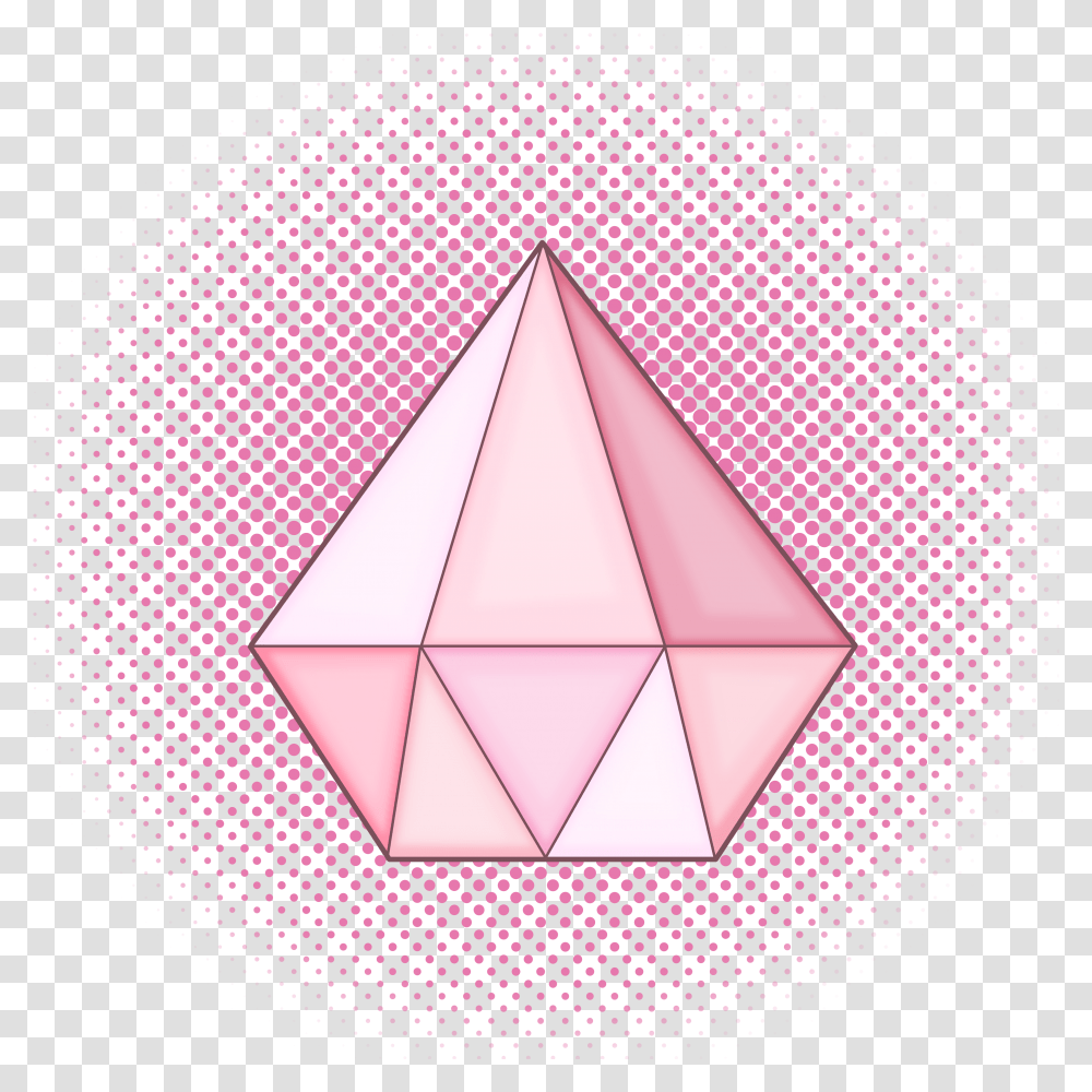 Triangle Pink Diamonds Gem Su, Star Symbol, Tent, Pattern Transparent Png
