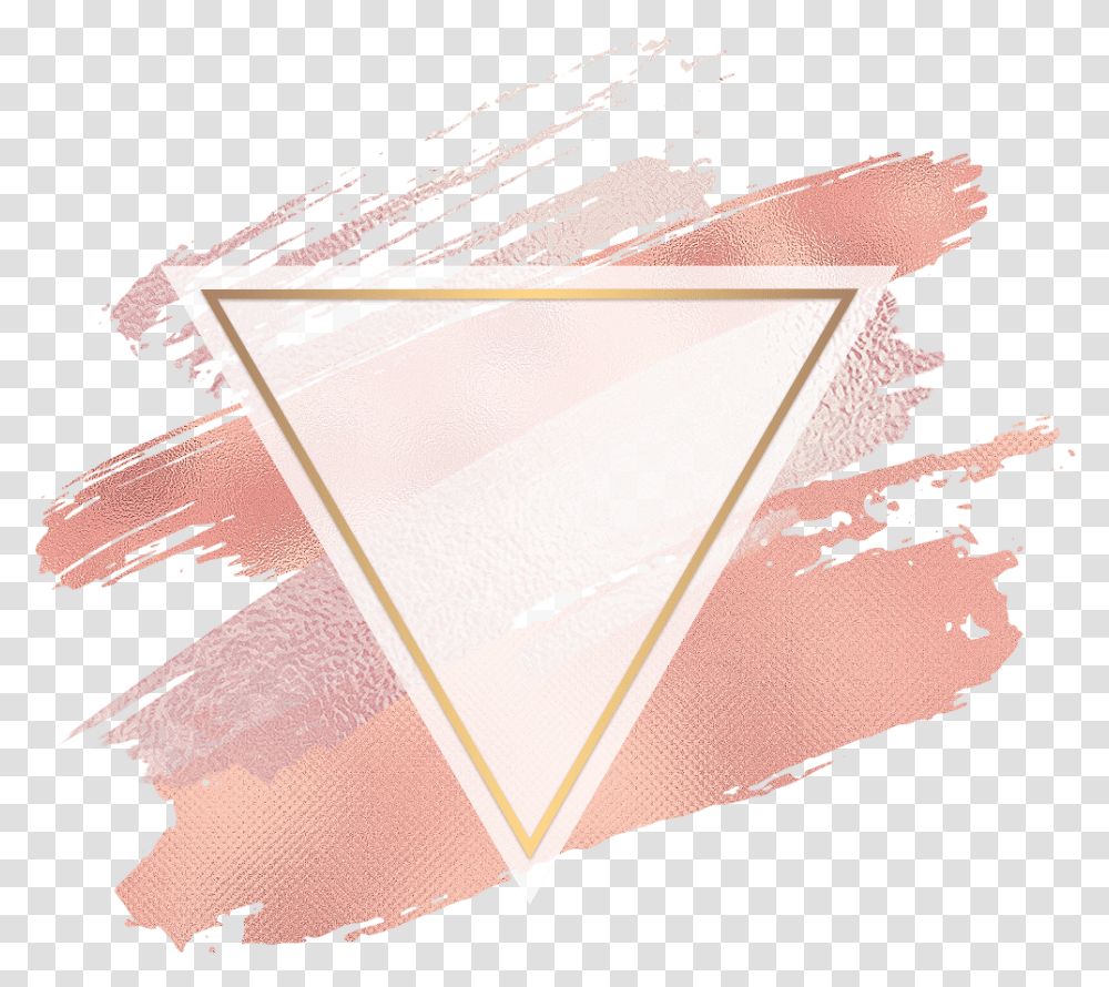Triangle Pink Gold Brush Glitter Geometric Colorful Fra Visual Arts, Kite, Toy, Advertisement, Poster Transparent Png