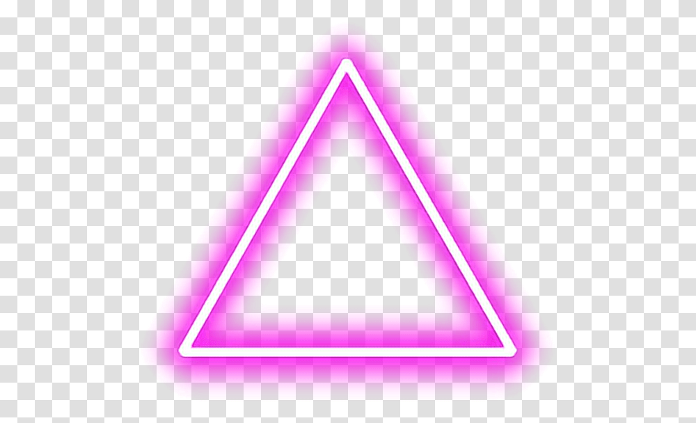 Triangle Pink Red Tumblr Shapes Glow Neon Pinktriangle Transparent Png