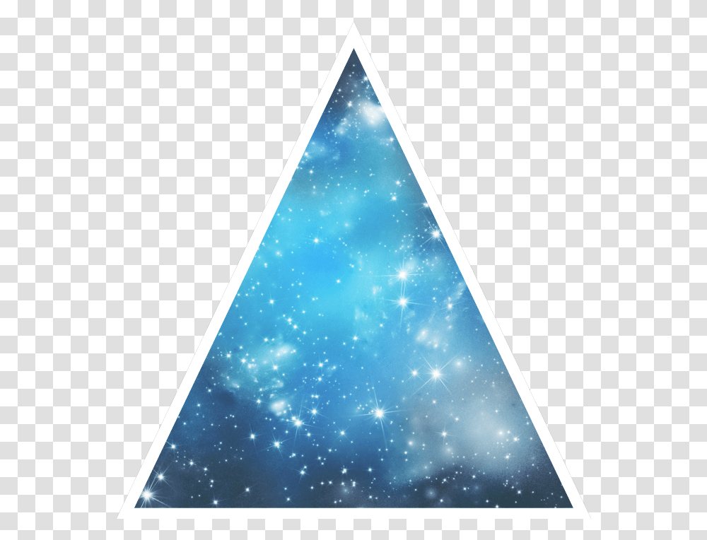 Triangle Portal Fantasy Cutout Sparkles Blue Triangle Portal Transparent Png