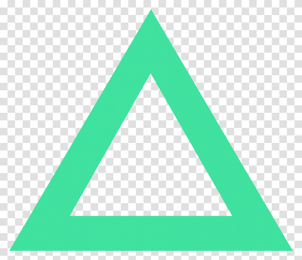 Triangle Shape Green Triangle Background Transparent Png
