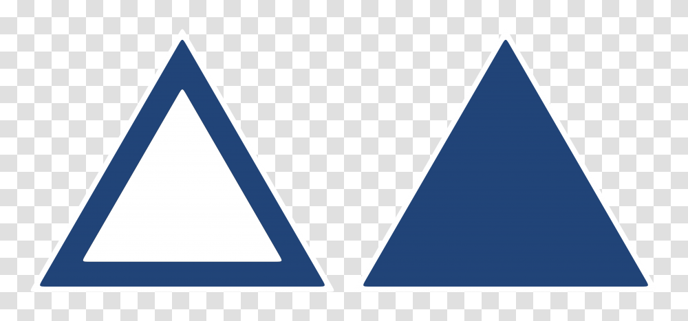 Triangle Sign Model Blue Stock, Logo, Trademark Transparent Png