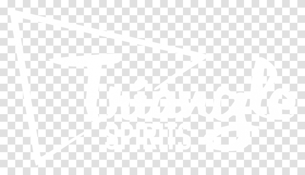 Triangle Spirits Johns Hopkins Logo White, Label, Text, Alphabet, Symbol Transparent Png