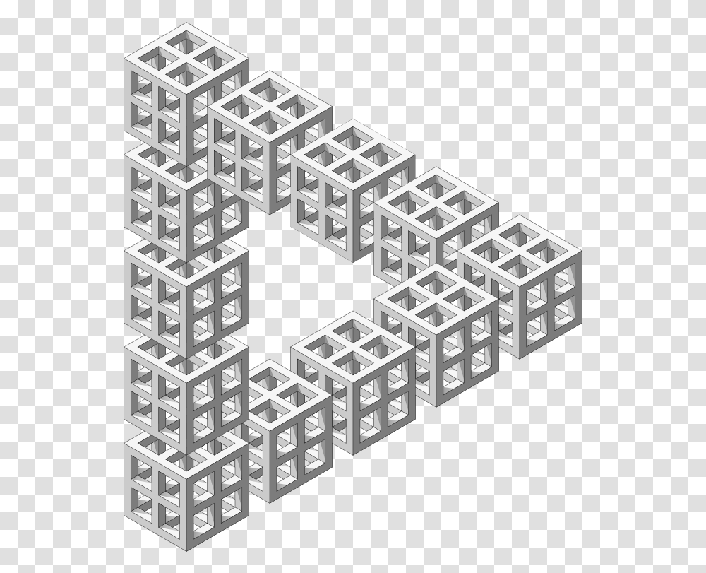 Triangle Staircase Optical Illusion, Cross, Alphabet Transparent Png