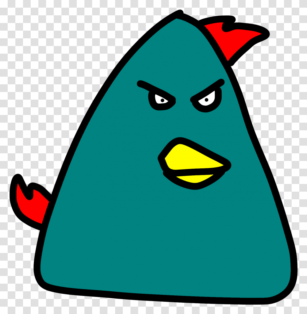 Triangle Teal Bird Is A Super Big Blue Angry Bird Triangle, Angry Birds Transparent Png