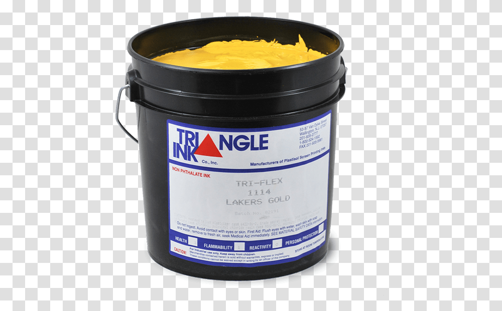Triangle Tri Flex Multi Purpose 1114 Lakers Gold Plastisol Triangle Ink, Paint Container Transparent Png
