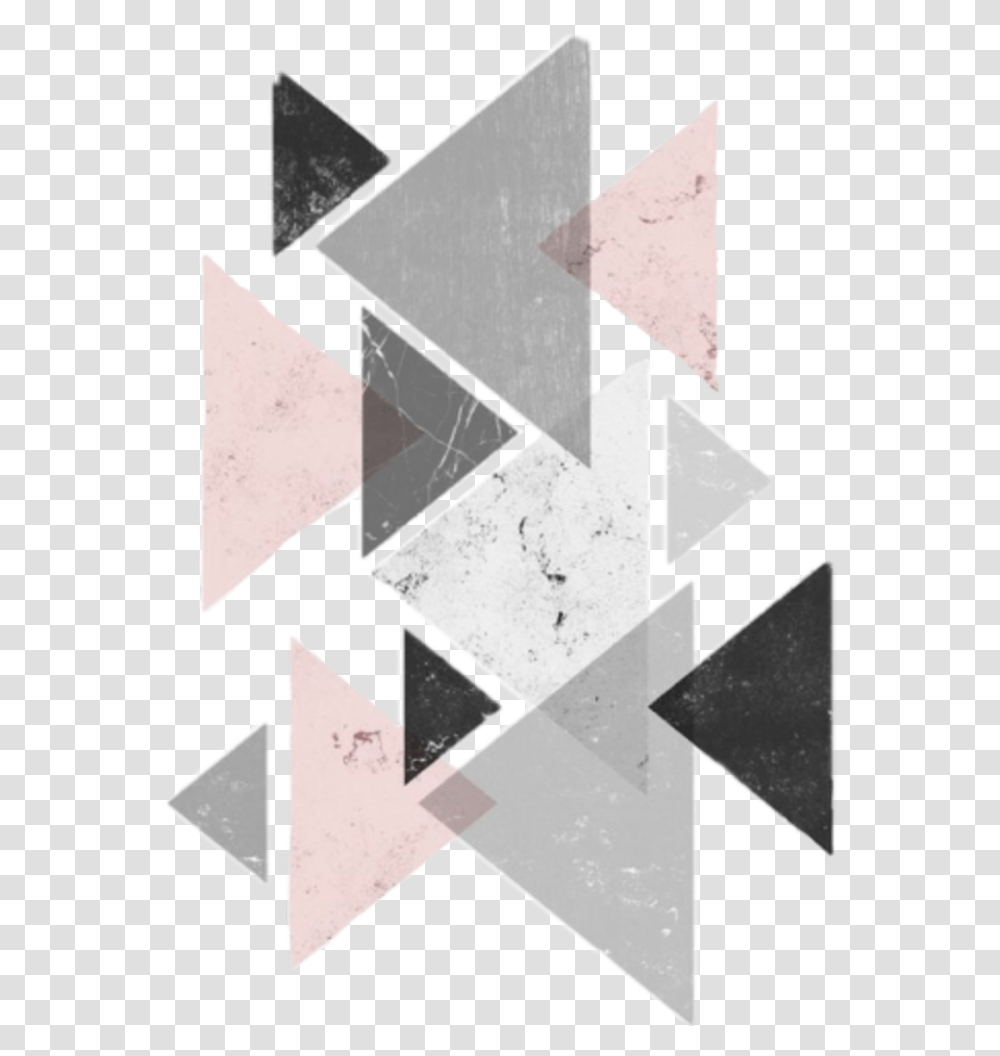 Triangle Triangles Background Overlay Aesthetic Aesthetic Triangle Background, Cross, Collage Transparent Png