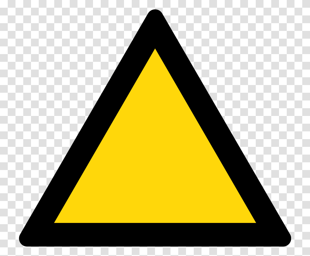 Triangle Warning Sign Warning Signs Yellow And Black Transparent Png