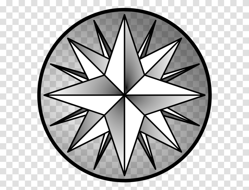 Triangleanglesymmetry Compass Sticker For Bike, Star Symbol, Lamp Transparent Png
