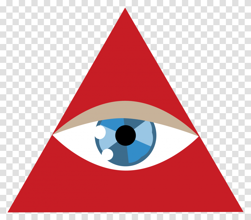 Triangleparty Hatcircle Triangle Eye Icon, Apparel Transparent Png