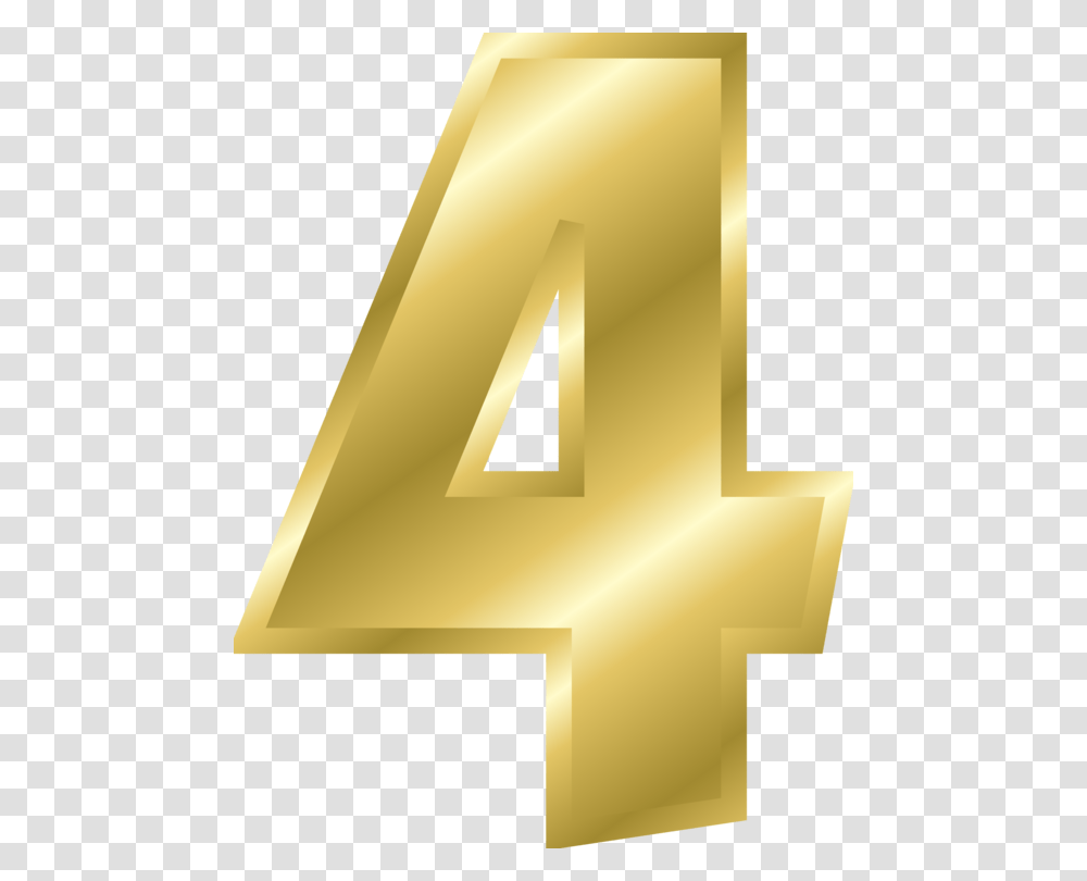 Trianglesymbolnumber Gold Number 4, Alphabet, Lamp Transparent Png