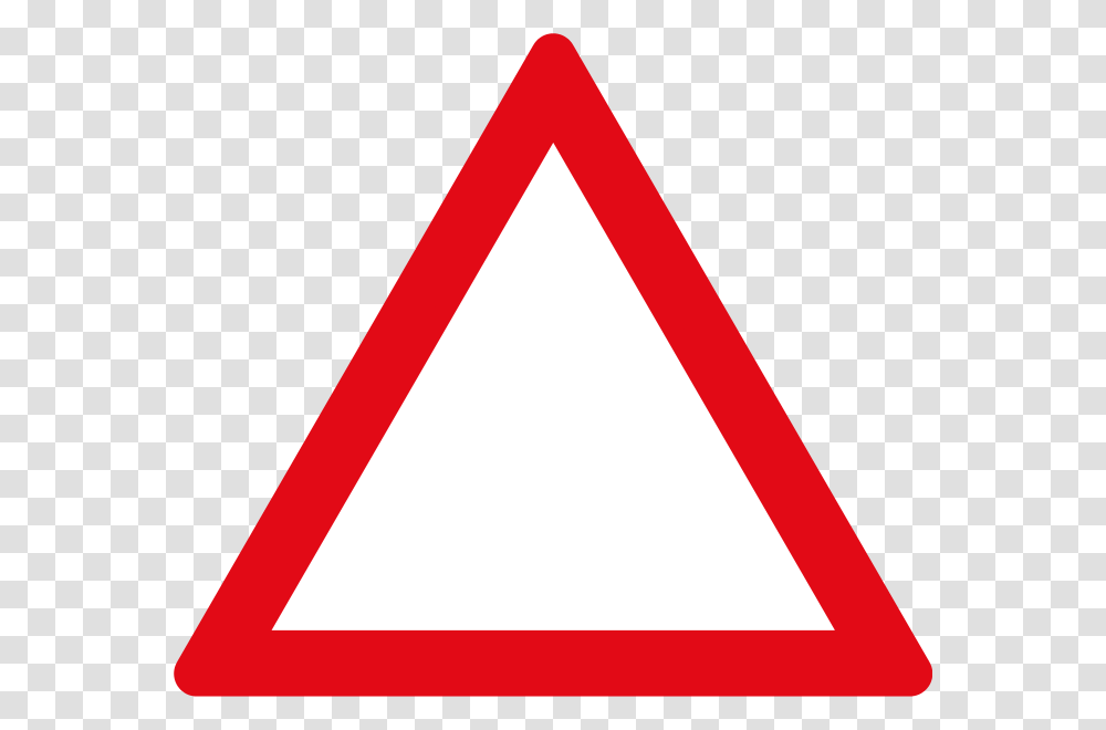 Triangular Clipart Blank Triangle Sign, Road Sign Transparent Png