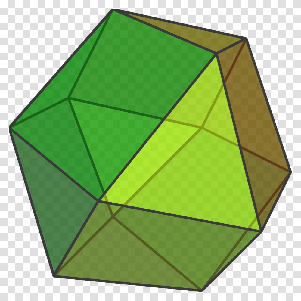 Triangular Clipart Green Triangle Cuboctahedron, Sphere, Droplet, Diagram Transparent Png
