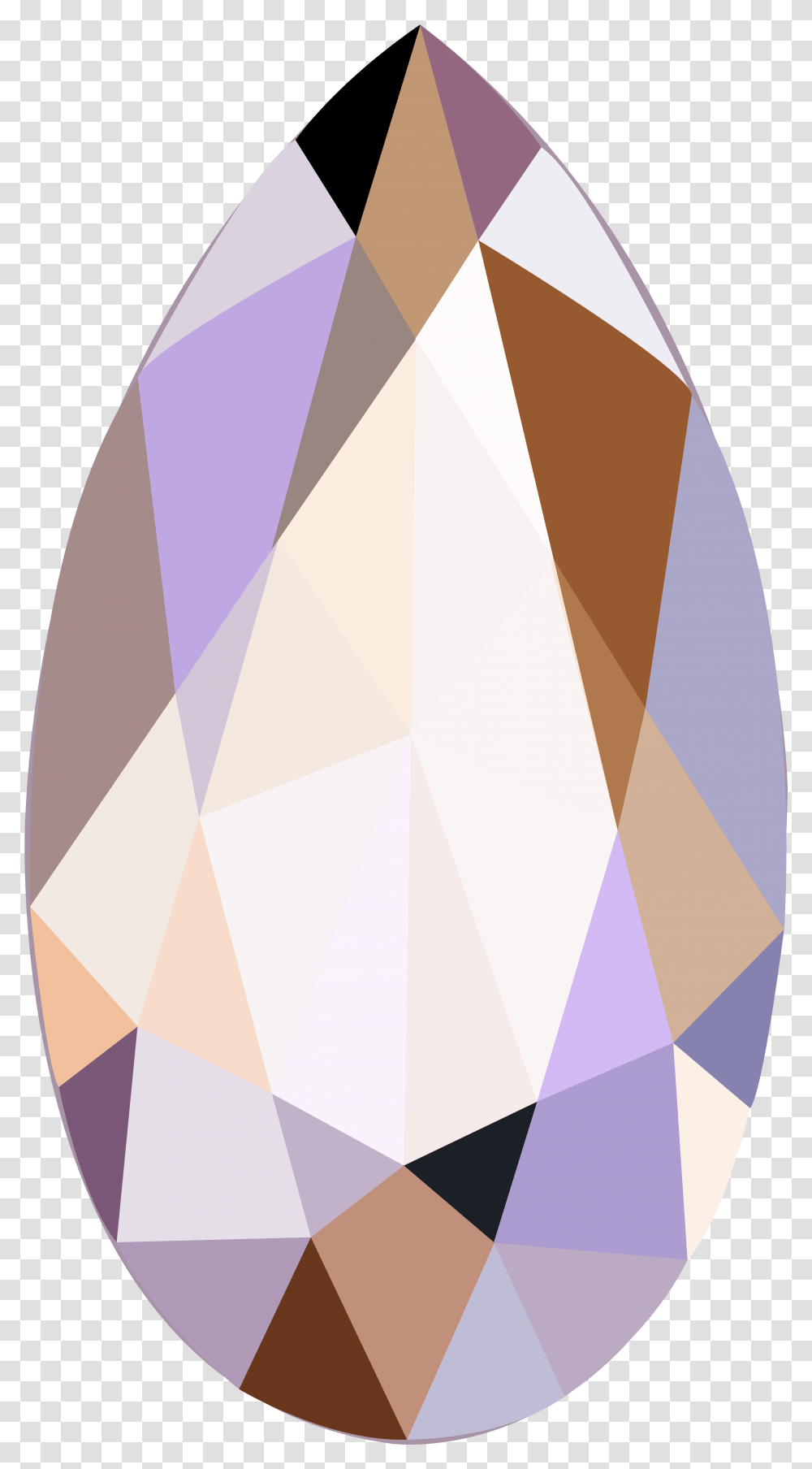 Triangular Clipart Lavender Gem Clipart, Tie, Accessories, Diamond, Egg Transparent Png