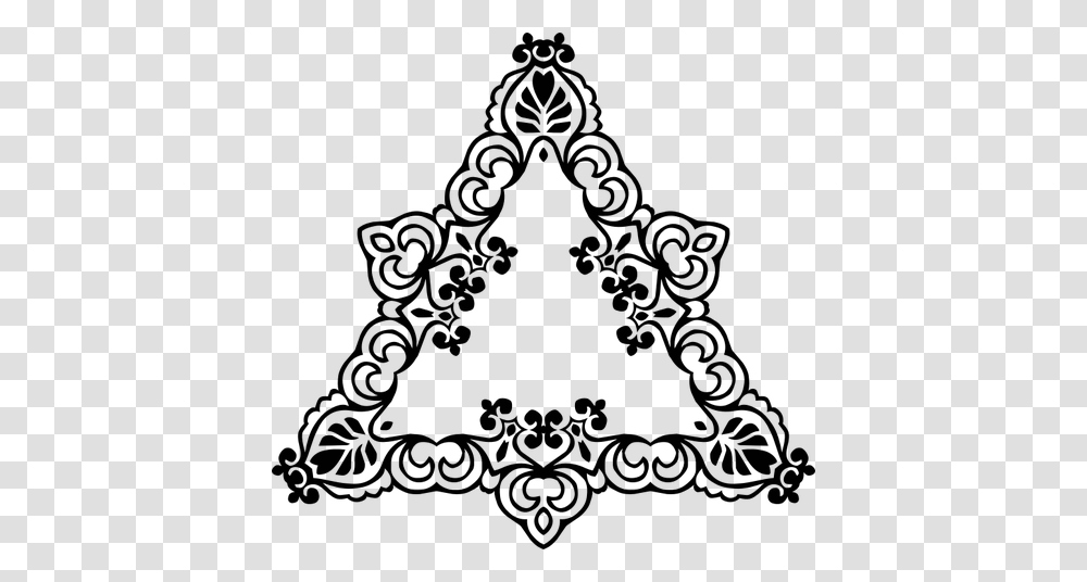 Triangular Decorative Border Triangle Frame Vector, Outdoors, Nature, Astronomy, Outer Space Transparent Png