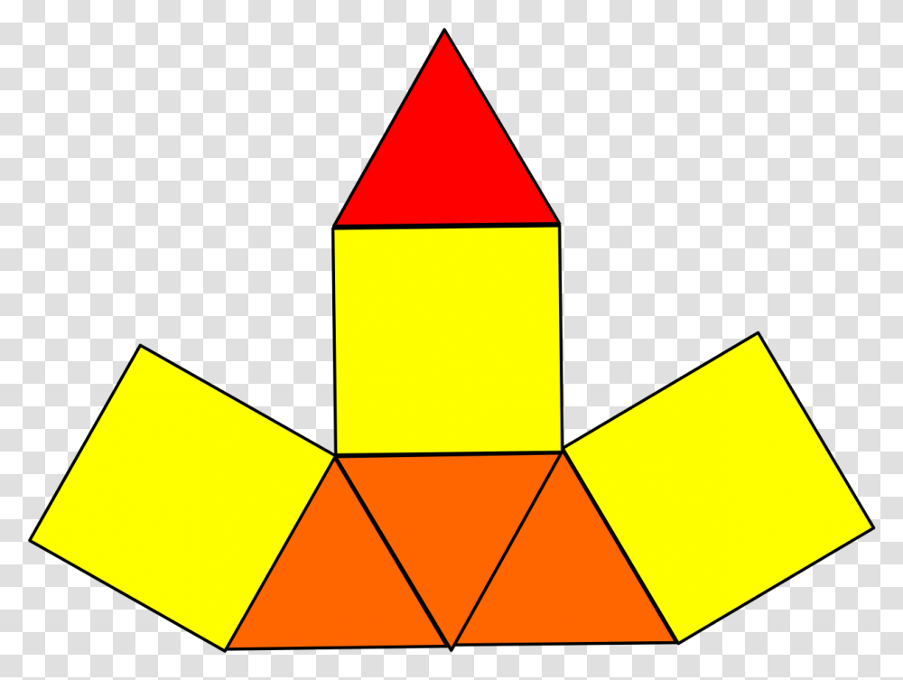 Triangular Pyramid Net, Pencil Transparent Png