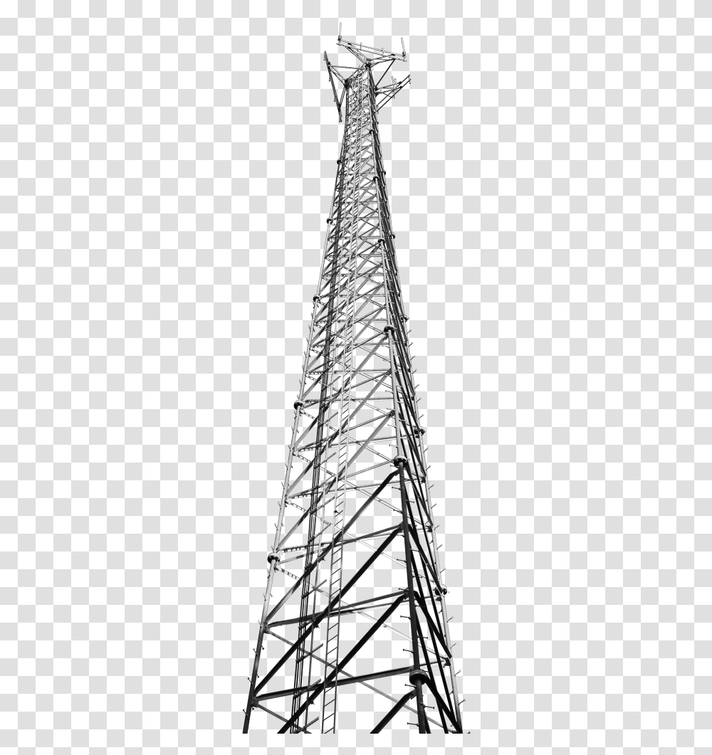 Triangular Self Supporting Tower, Cable, Construction Crane, Power Lines, Electric Transmission Tower Transparent Png