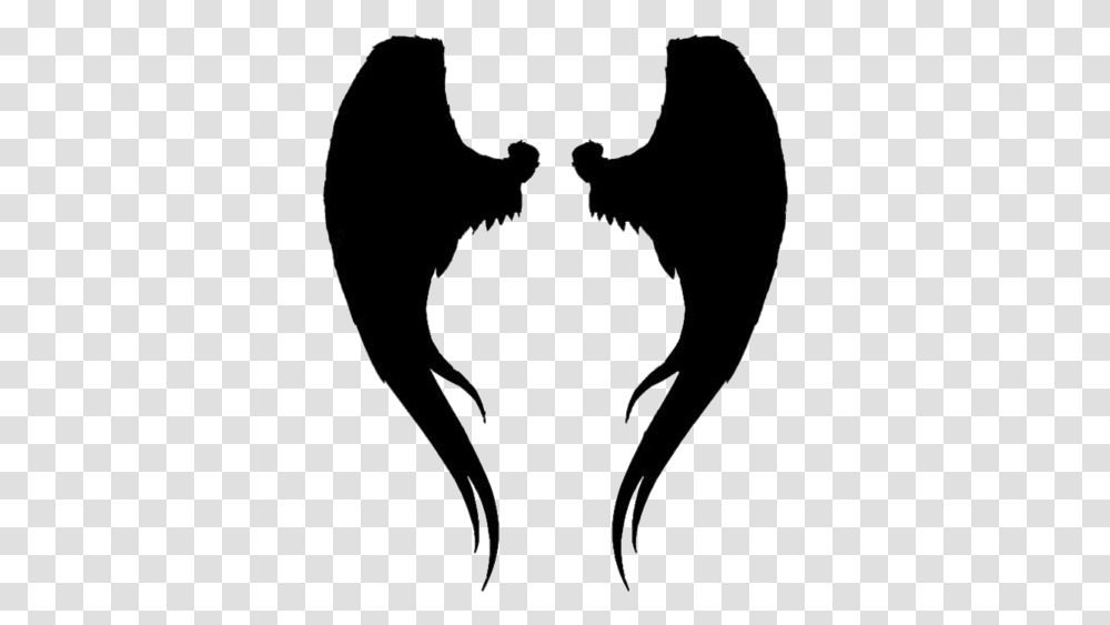 Tribal Angel Wings Images, Stencil, Silhouette, Mammal, Animal Transparent Png