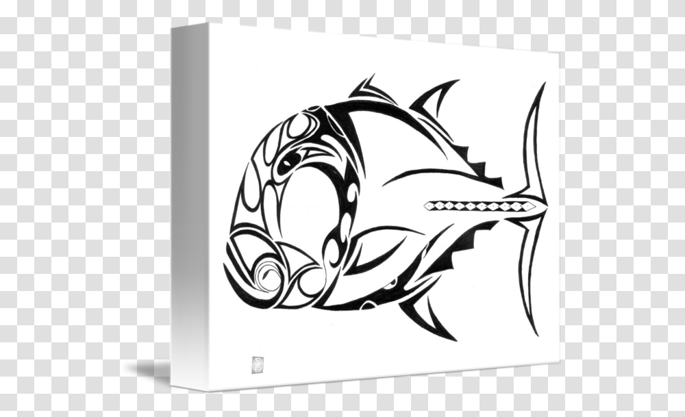 Tribal Cliparts Marlin, Label, Animal, Stencil Transparent Png
