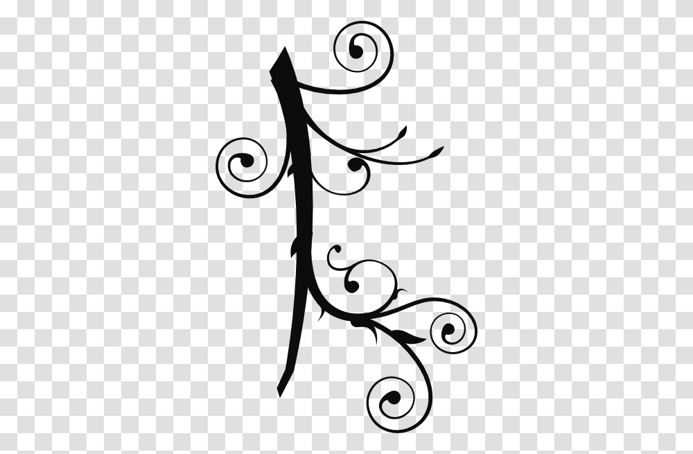 Tribal Corner Vine Clip Art, Floral Design, Pattern, Stencil Transparent Png