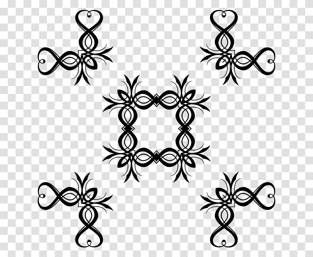 Tribal Design Frame Clip Art, Gray, World Of Warcraft Transparent Png