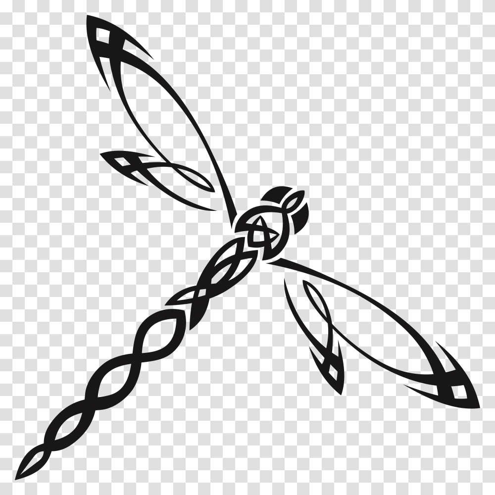Tribal Dragonfly, Bow, Knot Transparent Png